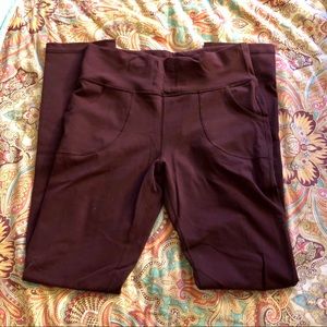 Lululemon Bootcut Maroon Leggings